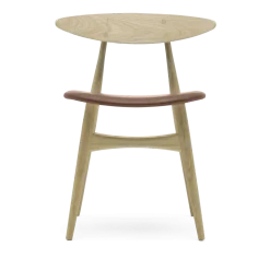 Chaise en chêne huilé et assise en cuir thor 325 74cm CH33P - Carl Hansen & Søn