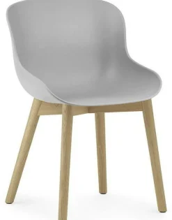 Chaise en chêne laqué et pp gris Hyg - Normann Copenhagen