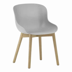 Chaise en chêne laqué et pp gris Hyg - Normann Copenhagen