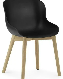 Chaise en chêne laqué et pp noir Hyg - Normann Copenhagen