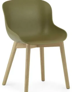 Chaise en chêne laqué et pp olive Hyg - Normann Copenhagen