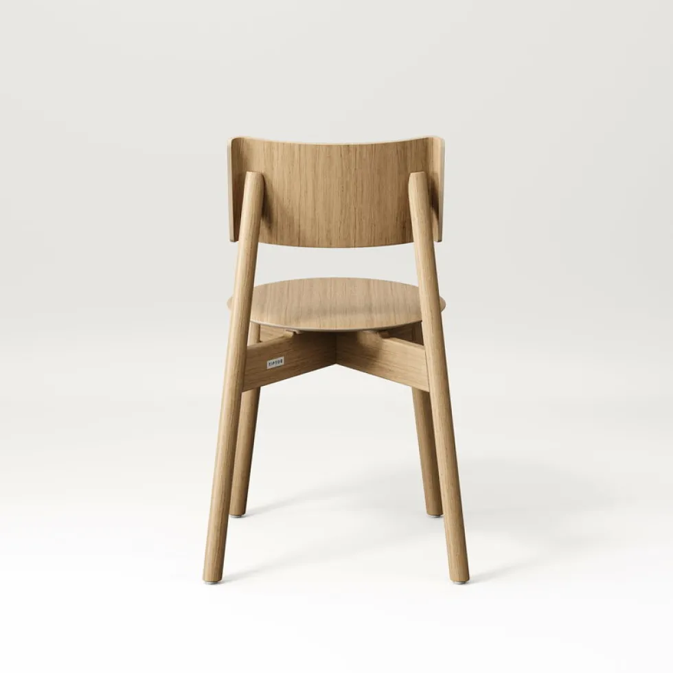Chaise en chêne naturel éco-certifié SSD - TIPTOE