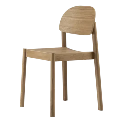 Chaise en chêne naturel huilé et dossier oval Citizen - Emko