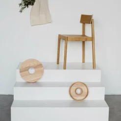 Chaise en chêne naturel huilé et dossier rectangulaire Citizen - Emko