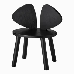 Chaise en chêne noir S Mouse - Nofred