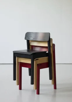 Chaise en chêne noir 75x41x45cm Everyday - Moebe