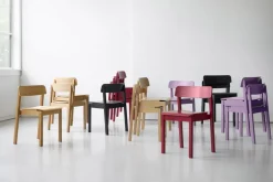 Chaise en chêne noir 75x41x45cm Everyday - Moebe