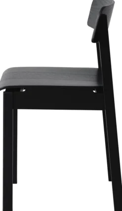 Chaise en chêne noir 75x41x45cm Everyday - Moebe