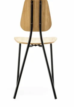 Chaise en chêne plaqué naturel Hoya - Emko
