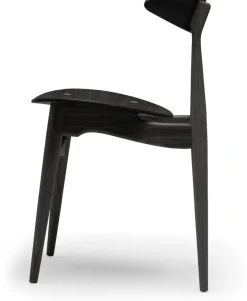 Chaise en chêne teinté noir 74cm CH33T - Carl Hansen & Søn