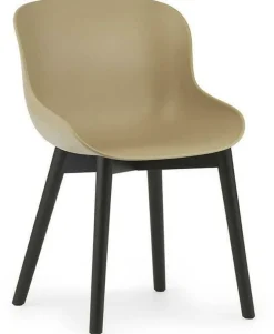 Chaise en chêne vernis noir et pp sable Hyg - Normann Copenhagen