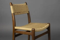 Chaise en corde et bois de hêtre Cecile - Dutchbone