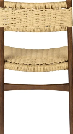 Chaise en corde et bois de hêtre Cecile - Dutchbone
