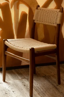 Chaise en corde et bois de hêtre Cecile - Dutchbone