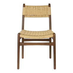 Chaise en corde et bois de hêtre Cecile - Dutchbone