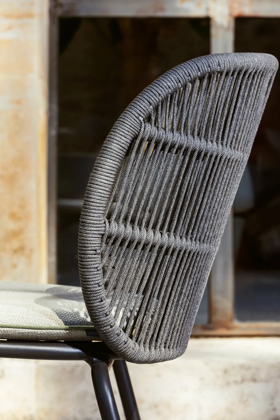 Chaise en corde gris foncé 58 x 81 cm Kodo - Vincent Sheppard