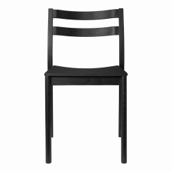 Chaise en frêne noir 45,6x49x79cm Boda - Ferm living