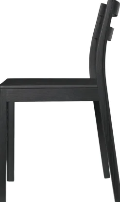 Chaise en frêne noir 45,6x49x79cm Boda - Ferm living