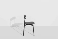 Chaise en hêtre et aluminium noir 78 cm Fromme - Petite Friture