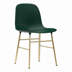 Chaise en laiton et pp vert Form - Normann Copenhagen