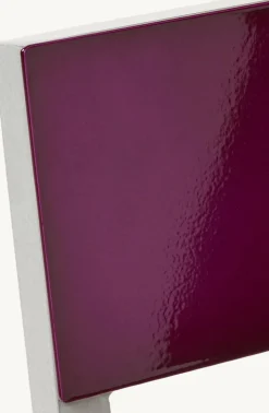 Chaise en métal curry et violet 52x39x80cm - valerie_objects