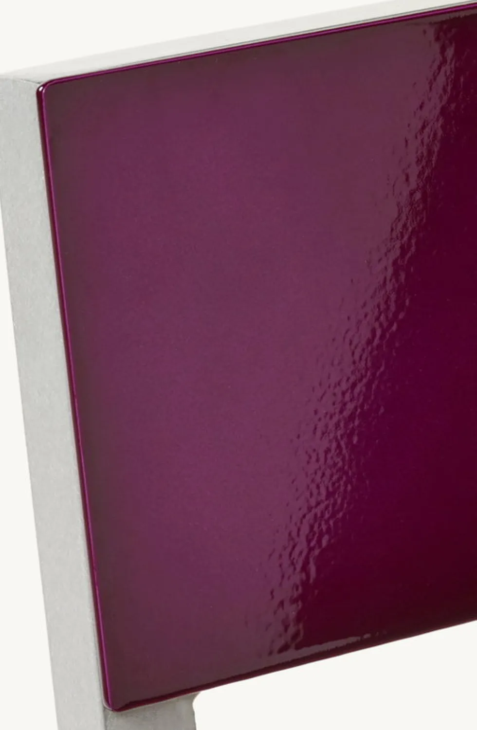 Chaise en métal curry et violet 52x39x80cm - valerie_objects