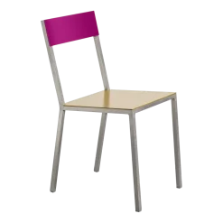 Chaise en métal curry et violet 52x39x80cm - valerie_objects