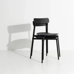Chaise en métal noir Fromme - Petite Friture