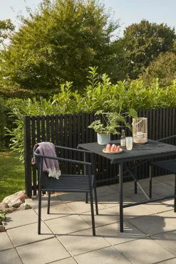 Chaise en métal noir 53x59xh82cm Villa - Hübsch
