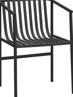 Chaise en métal noir 53x59xh82cm Villa - Hübsch