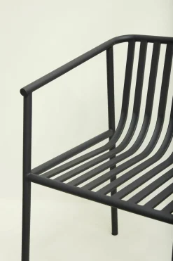 Chaise en métal noir 53x59xh82cm Villa - Hübsch