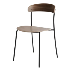 Chaise en noyer Missing - New Works