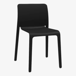 Chaise en polypropylene noire First - Magis