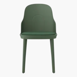 Chaise en polypropylène à l'assise en tissu canvas vert parc Allez Park vert - Normann Copenhagen