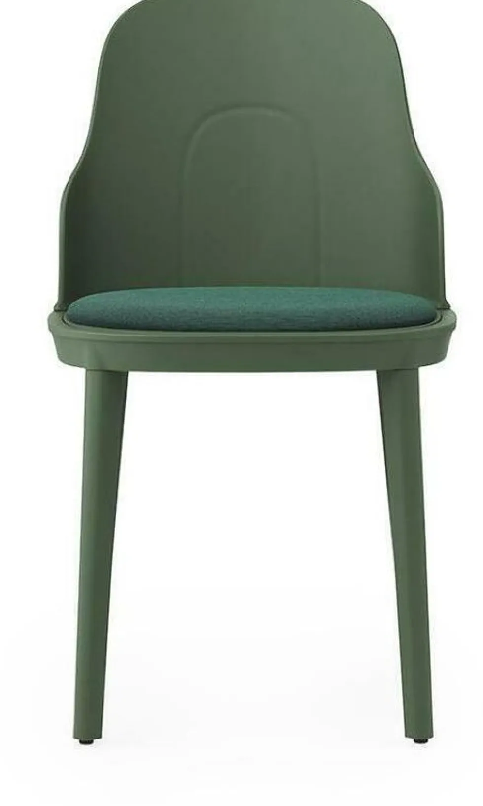 Chaise en polypropylène à l'assise en tissu canvas vert parc Allez Park vert - Normann Copenhagen