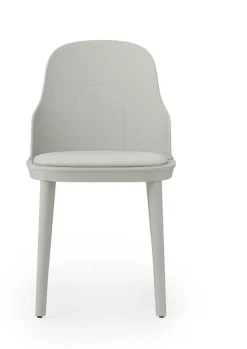 Chaise en polypropylène à l'assise en tissu MLF gris chaud Allez Warm Grey - Normann Copenhagen