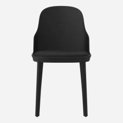 Chaise en polypropylène à l'assise en tissu MLF noir Allez noir - Normann Copenhagen