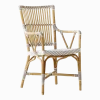 Chaise en rotin avec accoudoirs Monique - Sika Design