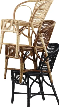 Chaise en rotin noir Wengler - Sika Design