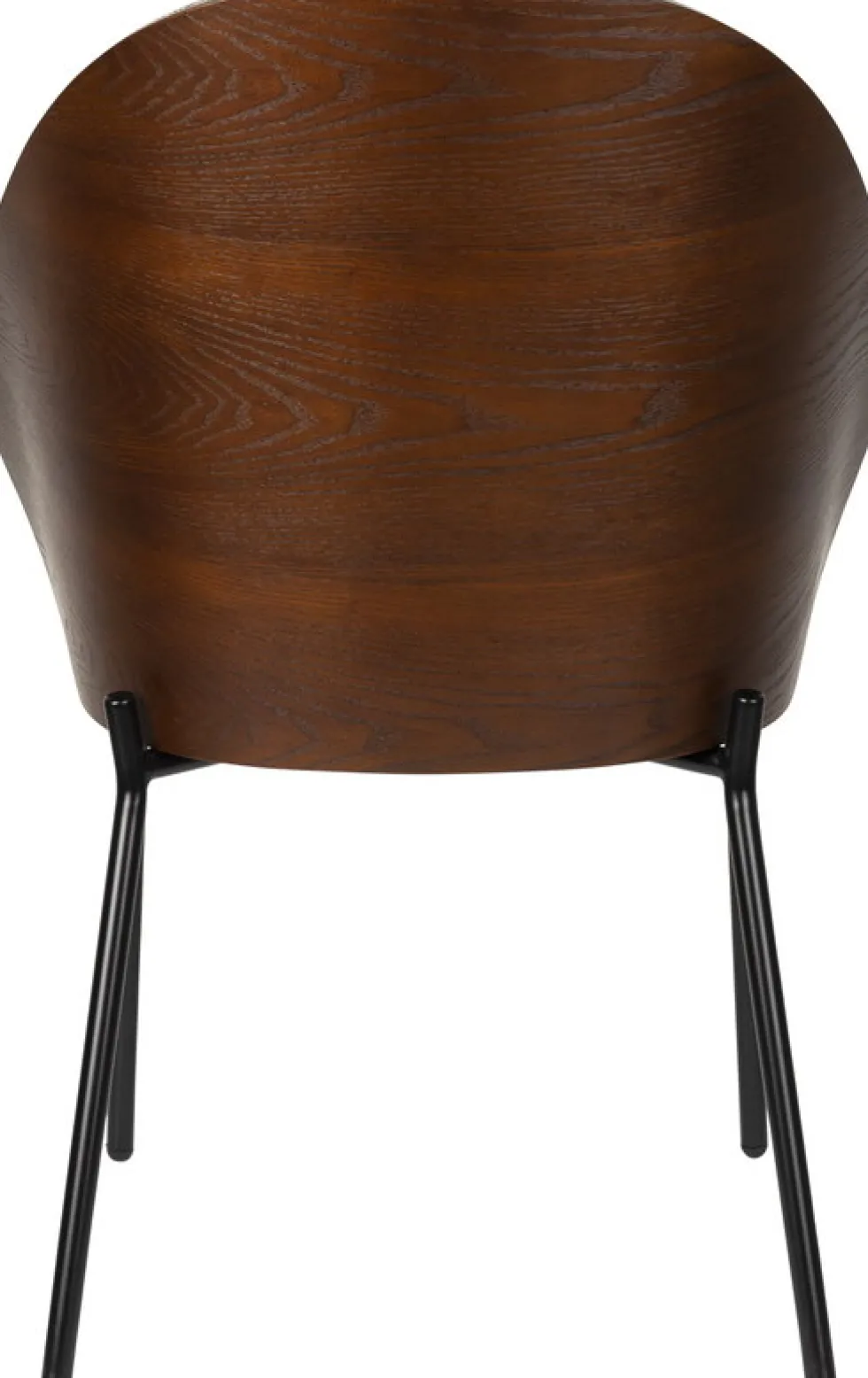 Chaise en tissu beige et bois de frêne et métal noir Rodin - Dutchbone