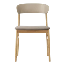 Chaise en tissu beige remix 242 et chêne Herit - Normann Copenhagen