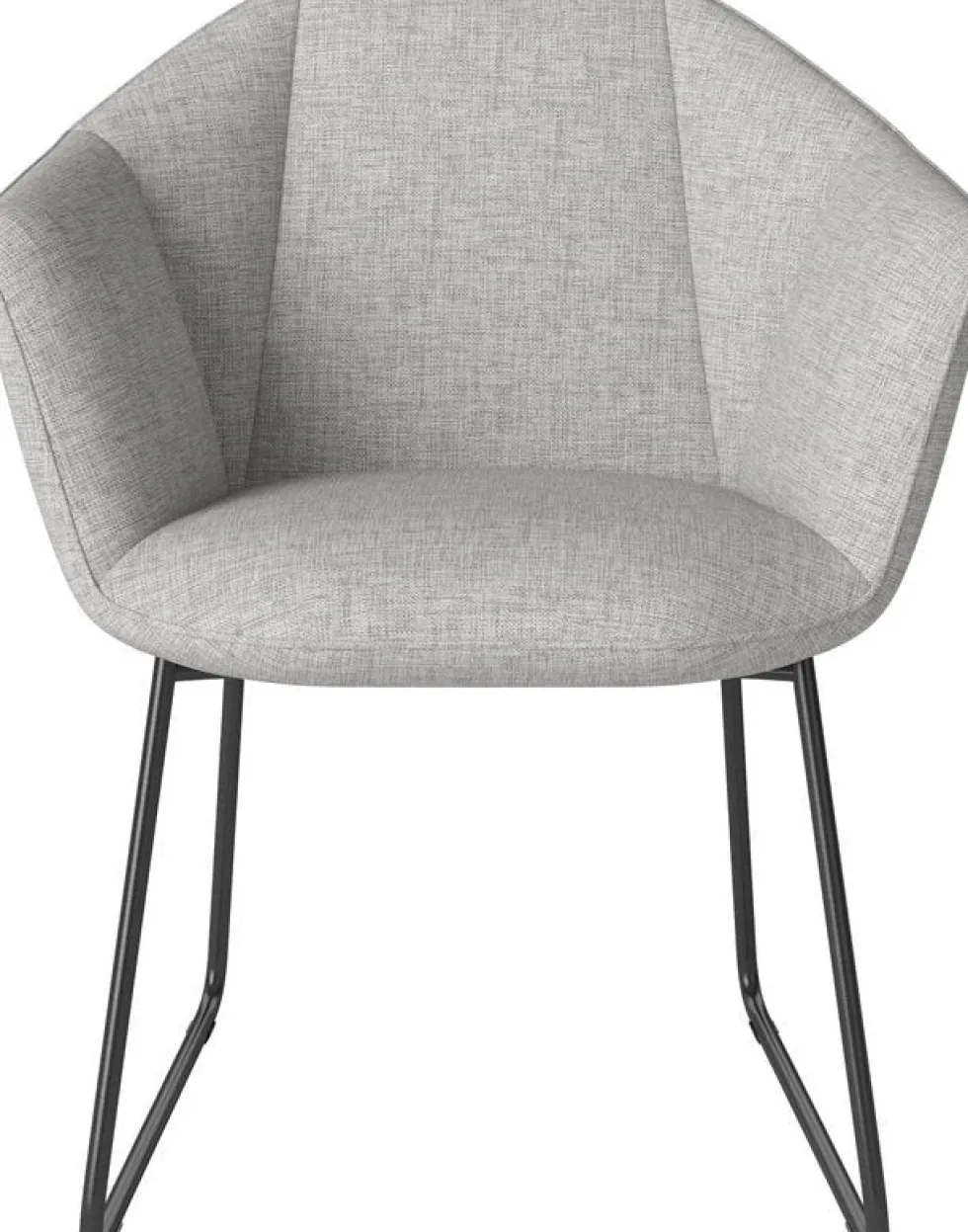 Chaise en tissu gris clair Kimono - Bolia