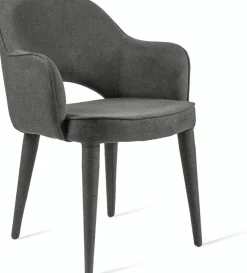 Chaise en tissu gris Cosy - Pols Potten