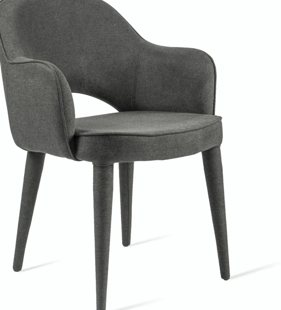 Chaise en tissu gris Cosy - Pols Potten