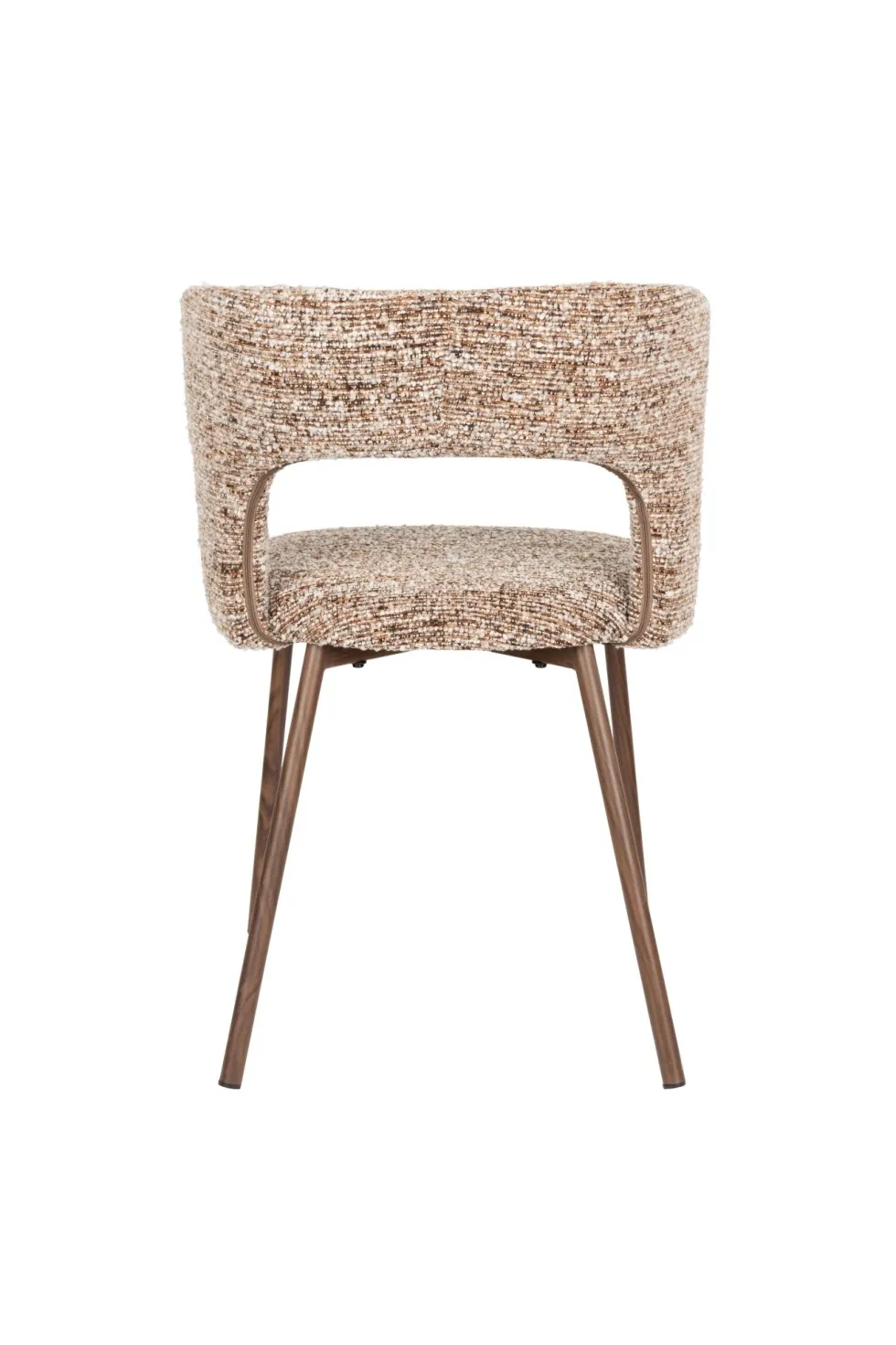 Chaise en tissu marron et métal Arven - The Cool Republic