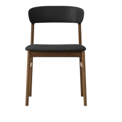 Chaise en tissu noir remix 173 et chêne fumé Herit - Normann Copenhagen