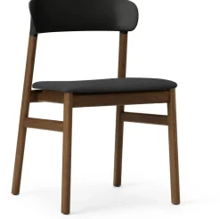 Chaise en tissu noir remix 173 et chêne fumé Herit - Normann Copenhagen