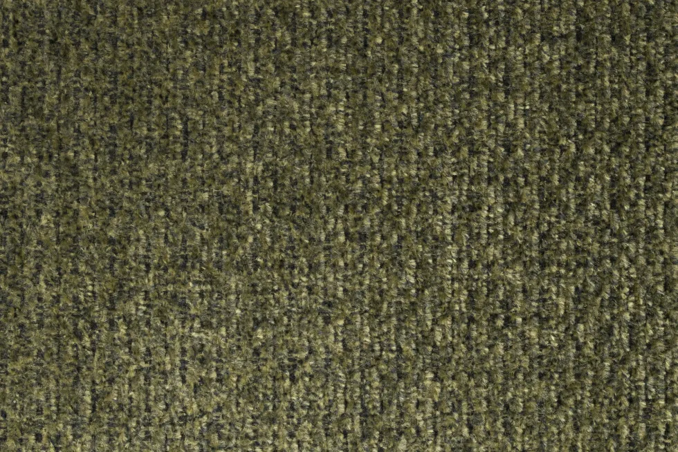 Chaise en tissu vert et acier bronze Naida - Dutchbone
