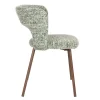 Chaise en tissu vert et métal Arven - The Cool Republic