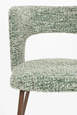 Chaise en tissu vert et métal Arven - The Cool Republic